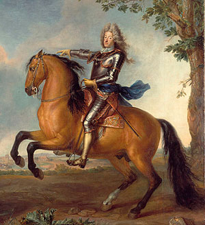 Picture: Elector Max Emanuel on horseback, painting by Martin Maingaud