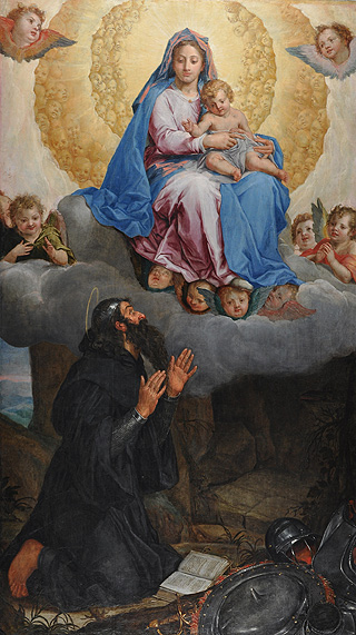 Bild: Marienvision des heiligen Wilhelm