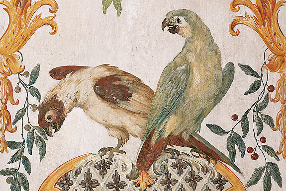 Wandmalerei in der Großen Galerie des Neuen Schlosses, Foto: Bayerische Schlösserverwaltung Bild: Wandmalerei in der Großen Galerie des Neuen Schlosses